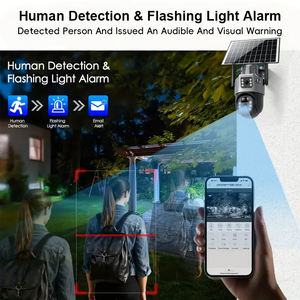 Caméra PTZ multi-bandes 4G avec prise en charge des cartes SIM B1 B3 B5 B8 B38 B39 B40 B4, audio bidirectionnel, détection de mouvement, visualisation à distance, IP66, alimentée par énergie solaire - Product Image 5