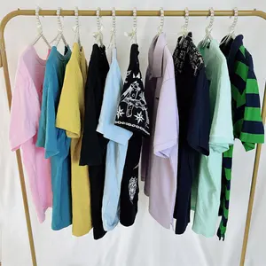 bulk vintage clothing korean bales second hand clothes ropa men polo shirt t shirt Korea fashion design used clothes