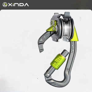 Xinda Geri Çekilebilir Düşme Önleyici Çift Bilyalı Rulmanlı Karabina Çift Makaralı Çelik Halat 200 Kırılma Gücü Düşme Koruması - Product Image 1