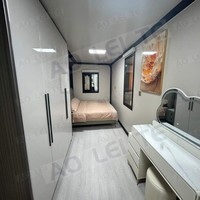 Maison de conteneur mobile préfabriquée de 30 pieds en Chine, conception extensible de 3 chambres avec grande fenêtre