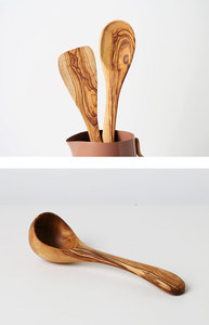 <span class=keywords><strong>Cuchara</strong></span> de madera de oliva para cocina, espátula de madera, cucharas para cocinar, utensilio de cocina antiadherente - Product Image 4