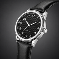 Relojes de Hombre de Aleación Mecánica Totalmente Automáticos Personalizados de Guangzhou; Relojes de Acero Inoxidable Luminosos con Puntero de Estilo Ejecutivo de Alta Gama
