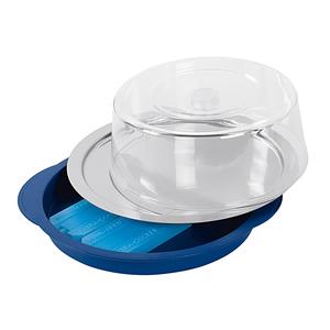 APS Kühlplatte mit Haube Edelstahl/Kunststoff 35cm Ø 15cm - Product Image 1