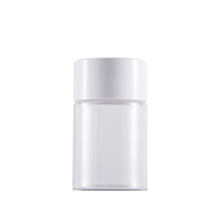 Bouteilles en plastique PET avec couvercle à vis blanc, argenté, doré pour pilules, capsules, vitamines et médicaments