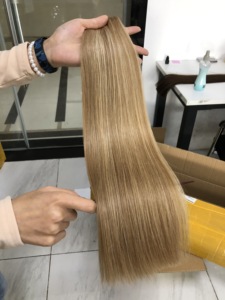 Toptan %100 Gerçek Saç Postişi Bakire Saç Tedarikçileri Çift Taraflı Düz Kütikül Hizalı Bakire Saç Demetleri - Product Image 4