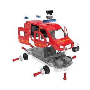 Ensemble de jouets de construction pour enfants, voiture de police à assembler manuellement, puzzle, camion de pompiers, <span class=keywords><strong>ambulance</strong></span>, voiture <span class=keywords><strong>express</strong></span>, blocs de construction - Product Image 4