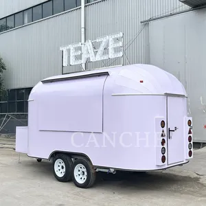 Remolque de Comida Móvil Personalizado Morado para Camioneta de Camping al Aire Libre, Precio de Fábrica - Product Image 3