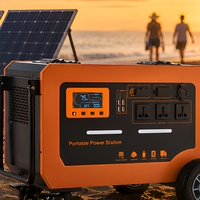 Station d'alimentation portable Lifepo4 avec MPPT, station d'alimentation portable avec prises AC, système de stockage d'énergie d'urgence