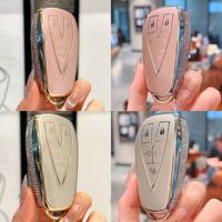 Étui de protection souple en TPU rose diamant pour clé de voiture CHANGAN CS75 Plus Unit Univ CS35 CS55 OSHAN X5 X7