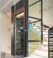 Ascensore Idraulico Compatto per Villa a 2-4 Piani, Approvato CE, 320kg/400kg/630kg, con Vano, per Interni