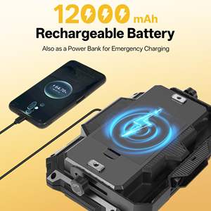Lámpara de Trabajo LED Recargable para Exteriores, 12000 mAh, 10000 LM, con 4 Modos de Luz, Resistente al Agua IP65, Linterna para Reparación de Automóviles - Product Image 3