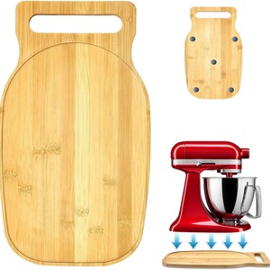 Wooden blender <b>sliding</b> mat, kitchen countertop <b>small</b> appliance moving mat, wooden coffee machine blender <b>sliding</b> tray - Product Image 1
