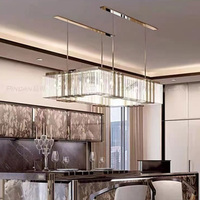 Candelabro de cristal creativo restaurante sala de estar dormitorio Hotel Clubhouse lámpara arte candelabro de cristal