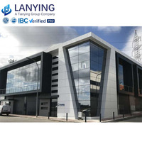 Edificio de taller de almacén de hangar de estructura de acero moderno de fácil montaje con resistencia al viento de 200 km/h y 50 años para