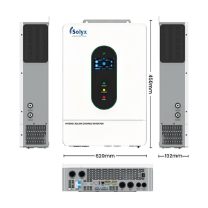 Onduleur solaire Solyx US Solyx 12kW pour réseau, 51.2V, capacité moteur 6HP, protection complète pour système d'énergie solaire domestique - Product Image 5