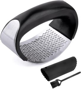 Manual Stainless Steel <b>Garlic</b> Press <b>Crusher</b> Household Kitchen Tool for Fruit & Vegetable Metal Material - Product Image 1
