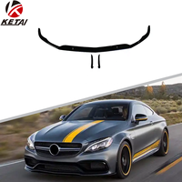 Kit carrosserie C63 Style Gloss Black Edition 1, spoiler de pare-chocs avant, longue durée, pour Mercedes Benz C63 2015-2021