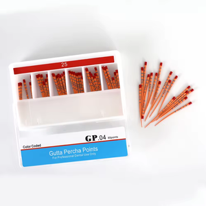 Materiale di riempimento dentale ideale punti di guttaperca dentale per il trattamento endodontico dentale (dimensione conica 0.02/0.04/0.06)) - Product Image 1