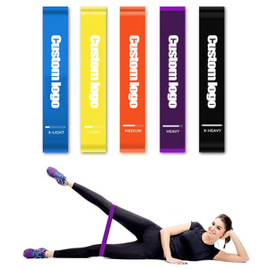 Prezzo di fabbrica Set di 5 Esercizio Lattice di Gomma Resistenza Loop per la Palestra di Formazione di Yoga di Forma Fisica - Product Image 1