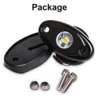 Luz LED para Coche HAIYUAN, 2 Pulgadas, 9W, Color Blanco Puro, Azul, Ámbar, Luz LED para Debajo del Coche, Universal