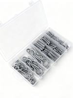 Zinc Plated Carbon Steel Eye Cup Screw Hook Kit Durable Metal Plastic Expansion Tube Wall Plugs Fasteners