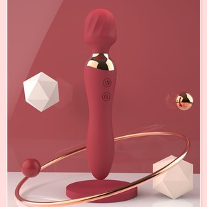 Vibromasseur chauffant à fréquence variable, double tête en silicone, adapté à une utilisation interne et externe, pour femme - Product Image 1