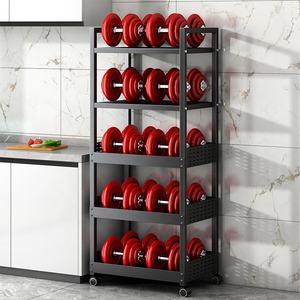 Étagère de rangement <span class=keywords><strong>pour</strong></span> fruits <span class=keywords><strong>et</strong></span> légumes en métal <span class=keywords><strong>pour</strong></span> cuisine, 5 niveaux, écologique, non pliable, compatible avec le <span class=keywords><strong>four</strong></span> à micro-ondes, mobile, à poser au sol - Product Image 4