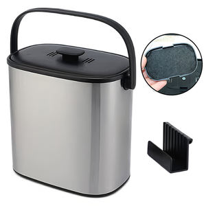 Cestino di Compost da 1.3 galloni appesi per bidone dei rifiuti da banco porta dell'armadio pattumiera - Product Image 1