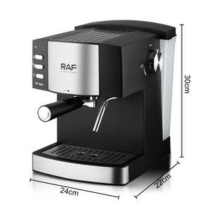Machine à café expresso 850W avec capacité de 1,5 L, cycle de brassage double et mousseur à lait professionnel - Product Image 4