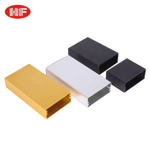 علب ألومنيوم مصنعة حسب الطلب، معالجة مخصصة، طول حسب الطلب، علب إلكترونيات فضية وسوداء، حاوية ألومنيوم مبثوقة - Product Image 1