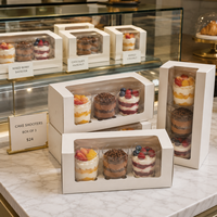Boîtes carrées personnalisées imprimées sur mesure pour gâteaux, emballages alimentaires sécurisés pour boulangeries et mariages