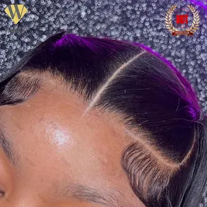Cuticle Aligned 40 Inch 360 Hd Lace Frontal Wig Raw Indian Human Hair Glueless Brazilian Human Hair Wigs