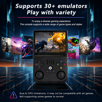 Console de jeu R36 PRO Écran IPS 3,5 pouces 64 Go 18000+ jeux intégrés RK3326 Double joystick avec éclairage RVB Batterie 4000 mAh
