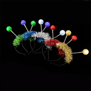 Venta superior Light up Alien Headband LED Martian Hair Band Antena Accesorios para el cabello para suministros de fiesta de Halloween - Product Image 1