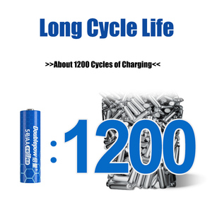 Công suất cao 1.5V <span class=keywords><strong>LR6</strong></span> AA số 5 kích thước 2750mwh có thể sạc lại 1.5V pin Lithium ion cho nhà điều khiển từ xa PCB bảo vệ - Product Image 3