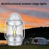 Lanterne de camping avec éclairage RGB rotatif, lampe de fête en plein air, lampes de camping, fournie par le fabricant