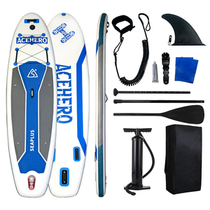 Vente directe d'usine, <span class=keywords><strong>planche</strong></span> <span class=keywords><strong>à</strong></span> <span class=keywords><strong>pagaie</strong></span> gonflable verte personnalisée de nouvelle conception avec accessoires de SUP - Product Image 1