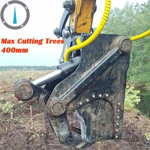 Xuvol Forestry Machinery Tree Cutting <b>Machines</b> Max. <b>Cut</b> 40cm <b>Wood</b> Cutter Harvester Head 10-15T Excavator Attachment Tree Shear - Product Image 5