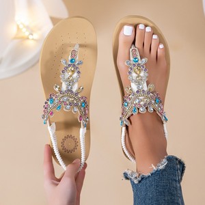 Elegant Black Suede Pointed Toe Heeled <b>Sandals</b> With Rhinestone Decoration Low Block Heel Slip-On Women's Shoes - Product Image 3