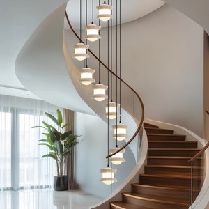 Creative Atmosphere Chandelier Round Multi Head Led Light For Dining Room Living Room Bedroom Home Decorative Lighting - Product Image 2