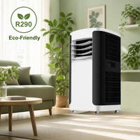 Climatiseur électrique portable Airwens 12000 BTU, refroidissement silencieux, économie d'énergie, usage domestique, roues mobiles universelles, télécommande