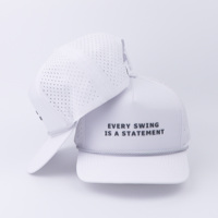 Gorras de Golf y Béisbol Personalizadas al por Mayor, de Alta Calidad, Impermeables, de Poliéster, con Logotipo Personalizado, Perforadas con Láser