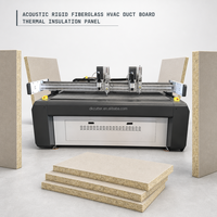 Máquina de Corte con Cuchilla Vibratoria CNC para Paneles de Aislamiento Térmico de Fibra de Vidrio Rígida para Conductos HVAC, con Velocidad de 2000 mm/s