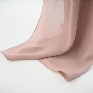 Clássico Silhueta Coleção Luxuosa Crepe Hijabfashion Crinkle Chiffon Hijab Chiffon Textura Hijabstyle Planície Tudung Xaile - Product Image 5