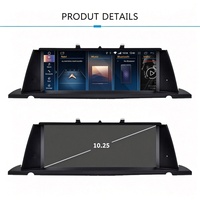 Radio para Auto con GPS Integrado, Pantalla Dividida de 10.25"/12.3", 8GB+64GB, para BMW Serie 5 F07 (10-17), CarPlay Inalámbrico, Android Auto, Multimedia