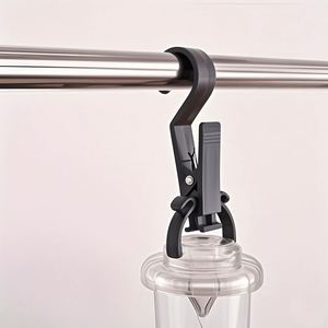 4 Pcs 2 in 1Tent Clips With Hook Portable Non Slip <b>Tarp</b> Awning Clamp Multi Purpose Outdoor Camping Fabric Fixed Clip Accessories - Product Image 2
