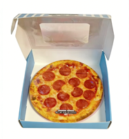 Boîtes à pizza personnalisées de qualité alimentaire, anti-odeur, avec fermeture éclair et fenêtre thermoscellable pour bonbons et snacks