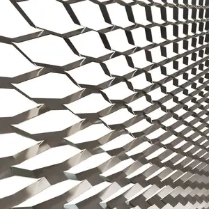 High Quality Expanded Metal V Decorative Mesh Wire Fencing Mesh Anti-Corrosion Metal Office Building Facades