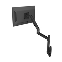 Support mural pour moniteur/tablette en alliage d'aluminium de 17 pouces, bras de suspension, couleur argent/noir, vente chaude, excellente qualité
