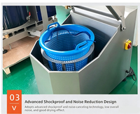 Centrifugale groentedroger, machine voor het drogen van kool, sla, fruit en water.